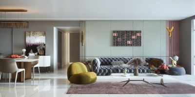 简欧客餐厅3D模型下载